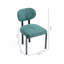 Ensemble de 2 chaises de salle à manger modernes, chaises de cuisine rembourrées avec pieds en métal-837009479