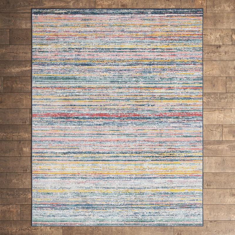 Hulsey Striped Indoor Rug, Rectangle 9' x 12'