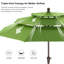Parasol de marché en oléfine 9 'à 3 niveaux avec inclinaison et manivelle-1392336085