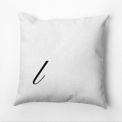 Monogram Design Collection Reversible Throw Pillow
