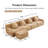 Haven 148" W x 65.7" D x 27.9" H 4-Seat Teddy Fabric L-Shaped Modular Sectional Sofa-661965889-661965888