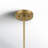 Pearson 4 - Light Unique Modern Linear Chandelier in Natural Brass-555479368