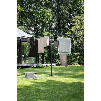 Brabantia 50m Topspinner Rotary Clothes Line with Ground Spike