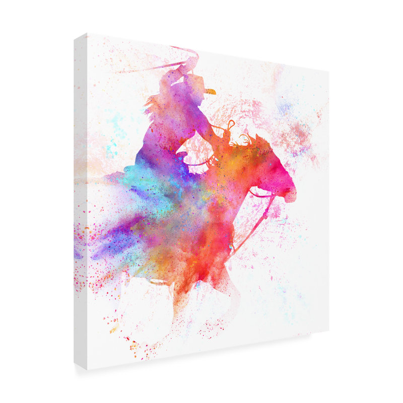 «Painted Cowgirl 03» par LightBoxJournal, impression sur toile tendue, H 14 po x l 14 po