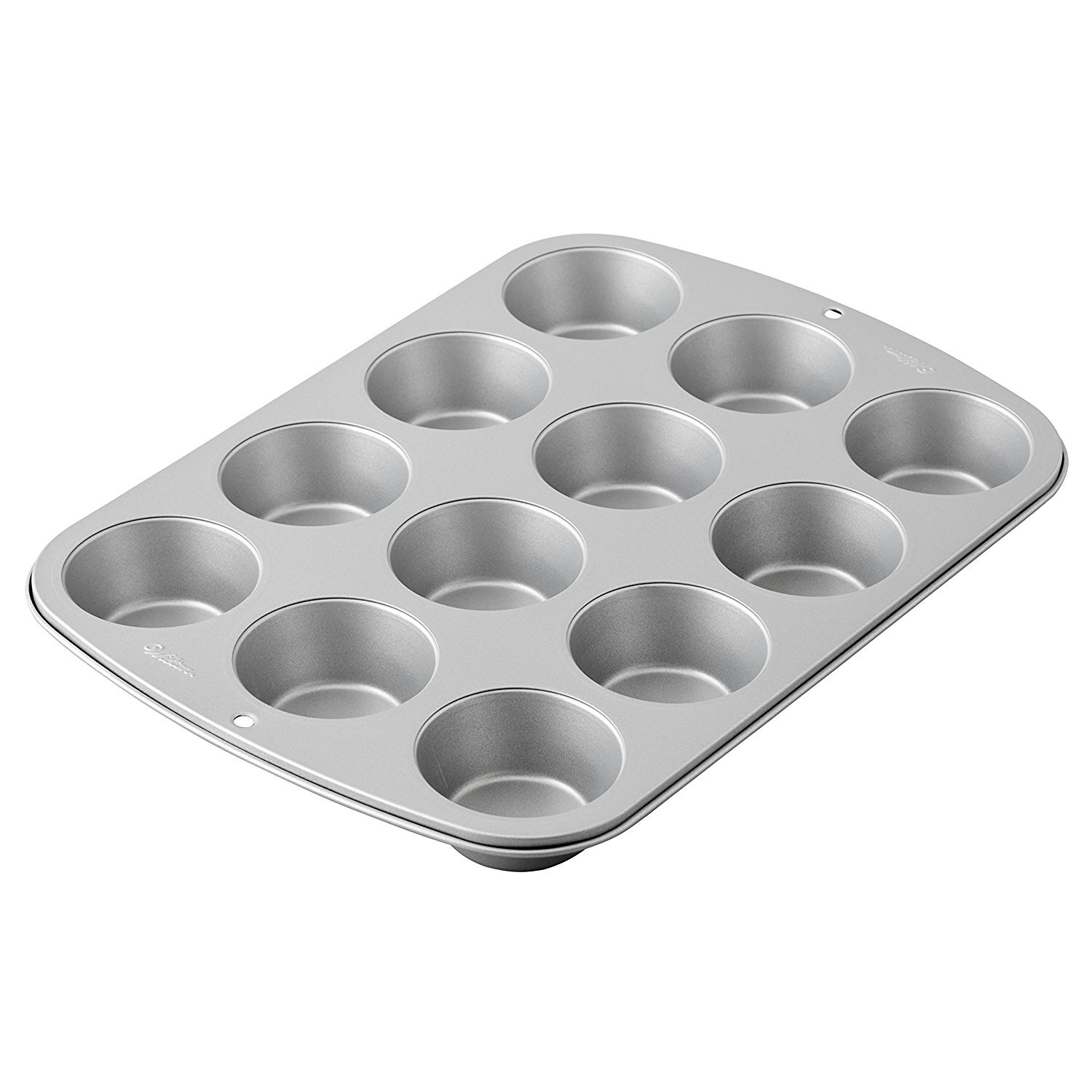 Wilton Nonstick Cookie Sheet, Muffin Pan, Oblong Pan and Cover Bakeware Set, 4-Piece, Silver