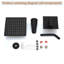 Robinet de douche noir mat moderne, garniture de baignoire et de douche avec tête de douche carrée noire à jet simple, noir mat (valve non incluse)-121048332