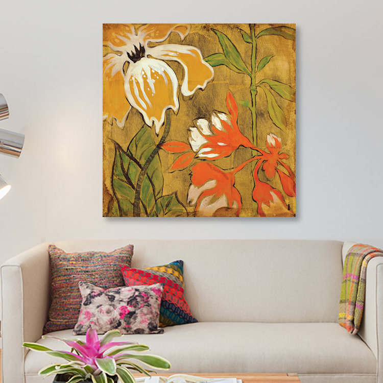 « golden day i », impression sur toile, H 26 po x l 26 po x P 1,5 po, Toile tendue