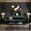 Abstrait art figuratif vert sur toile 49-379283041