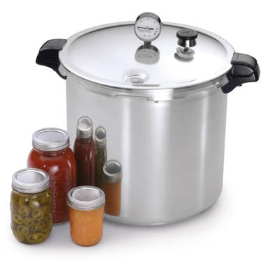T-fal Pressure Cooker, Pressure Canner with Pressure Control, 3 PSI  Settings, 22 Quart, Silver - 7114000511