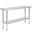 Table de travail commerciale en acier inoxydable de calibre 18 18 po x 24 po-112636590