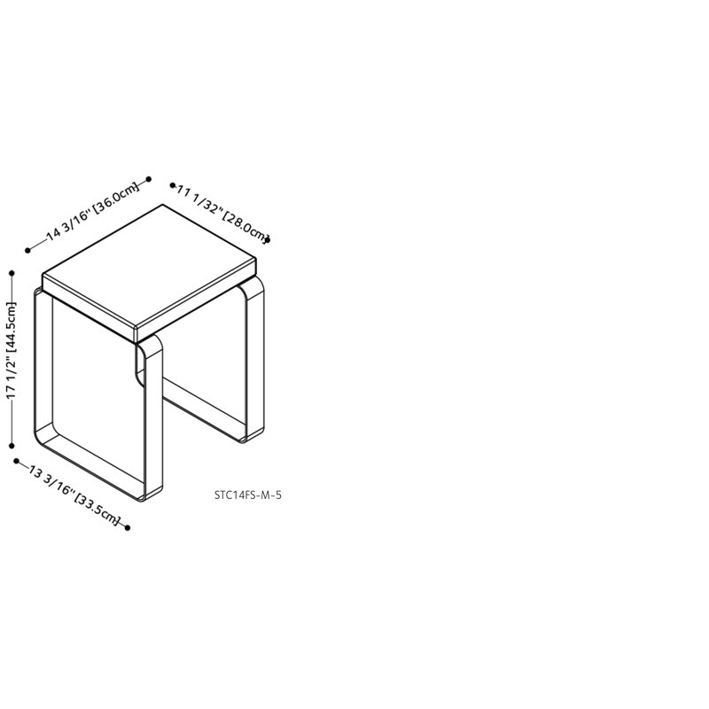 Cube 13.19'' W Shower Bench