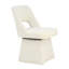 Chaises de salle à manger pivotantes rembourrées - Chenille moderne, dossier ouvert pour la cuisine (ensemble de 2)-125963141-125963143
