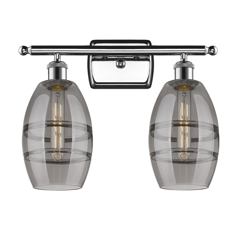 Bettylou 2 - Light Dimmable Vanity Light, Light Smoke, Polished Chrome