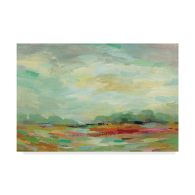 « aube field », reproduction de peinture à l’acrylique sur toile tendue
