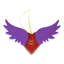 Ornement Alebrije en bois mauve fait à la main Novica