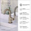 Robinet de salle de bain monotrou avec drain Lulani Aurora-50297573