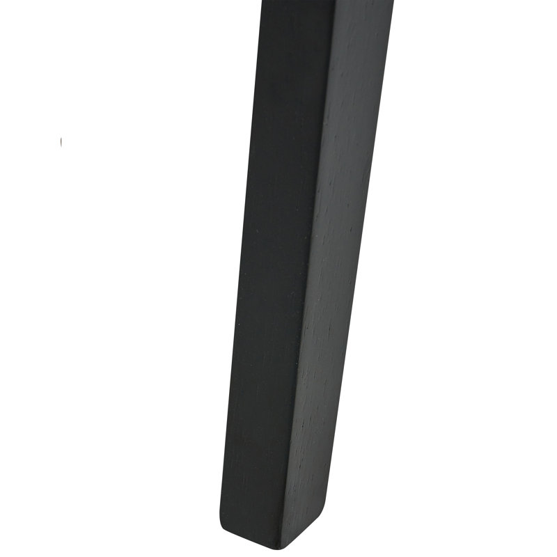 45cm H Solid Wood Side Chair, Black