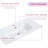 36 Inch Rectangular Drop-In Bathroom Sink - Gloss White Ceramic with 3 Faucet Holes, Modern Design, Easy to Clean, Not Include Faucet & Drain-112964844