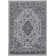 Emanuel Machine Woven Flatwave Cream and Grey Non Skid Backing Polyester Rug