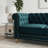 Crystie 84.65" Velvet Rolled Arm Chesterfield Sofa-680488939