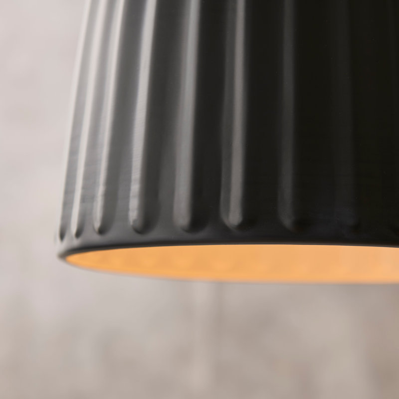 38.5cm Pendant Light - Off , Black