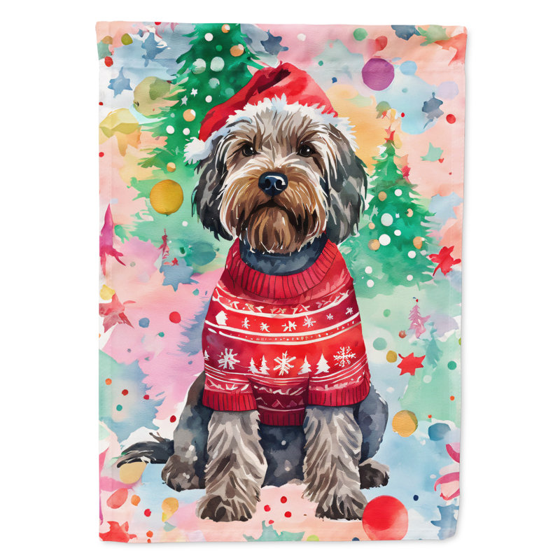 Double Sided Polyester Christmas, 40'' H x 28'' W