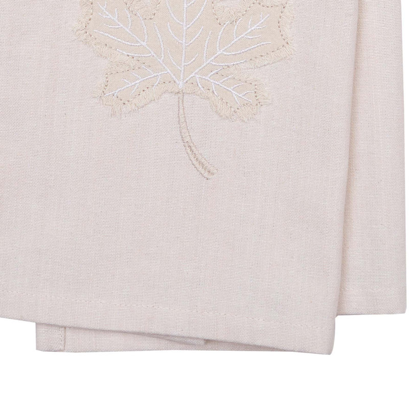 Serviette neutre en feuilles d'érable