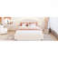 Grand lit plateforme tapissier Teddy