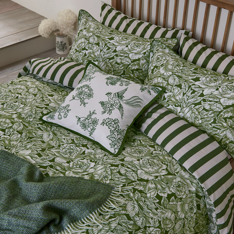 Hibiscus 100% Cotton Percale Housewife Pillow Case