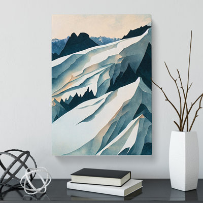 Contemporary Glacier - Wrapped Canvas