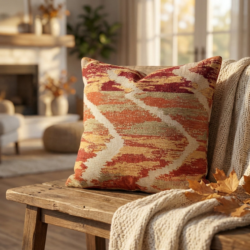 Tangelo Avalanche Lumbar Indoor/Outdoor Pillow Cover & Insert, 16" x 16"