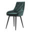 Upholstered Velvet Metal Legs Button Upholstered Dining Chair, Set of 2-226581953