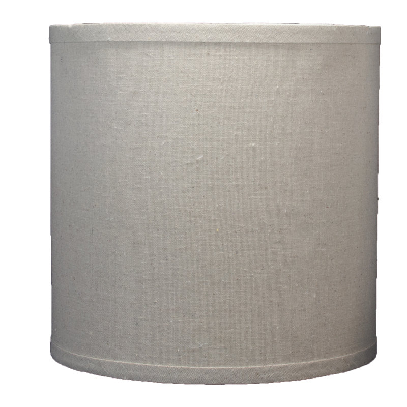 Abat-jour tambour en lin Ganya (araignée), Naturel, H 7 po x l 8 po x P 8 po