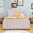 Elegant Velvet Upholstered Bed with Twin Trundle-1428852807-1428852808