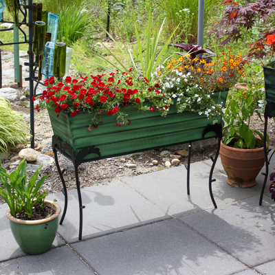 Lawrence Hill Metal Elevated Planter