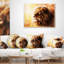 Fractale Brown Lion - coussin imprimé animal-30967669-30967673