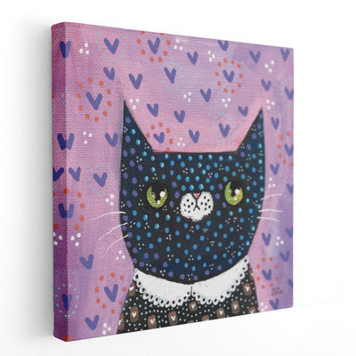 Kooky Cat I - reproduction d'art sur toile