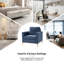 Fauteuil club en velours capitonné Gillette-87116724