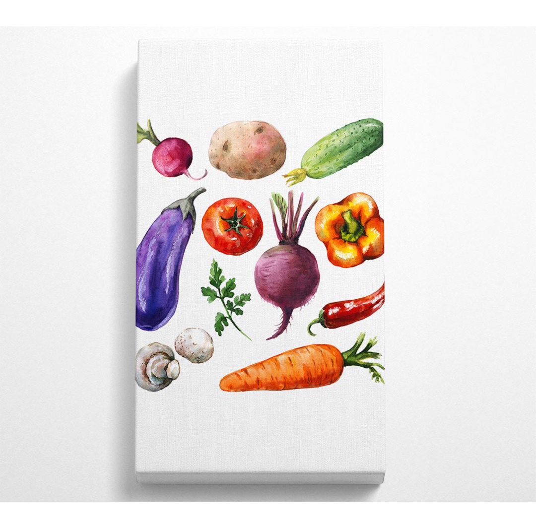 Vegetable Selection 2 - Kunstdrucke auf Leinwand - Wrapped Canvas