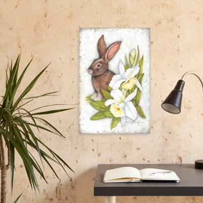 Iris, fleur de lapin jonquille contemporain