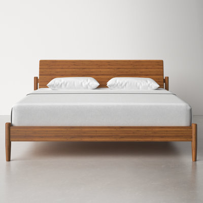 Benji Solid Wood Low Profile Platform Bed