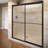 Deluxe - W x 71.5'' H Bypass Door Framed Shower Door with-14170713-14170714