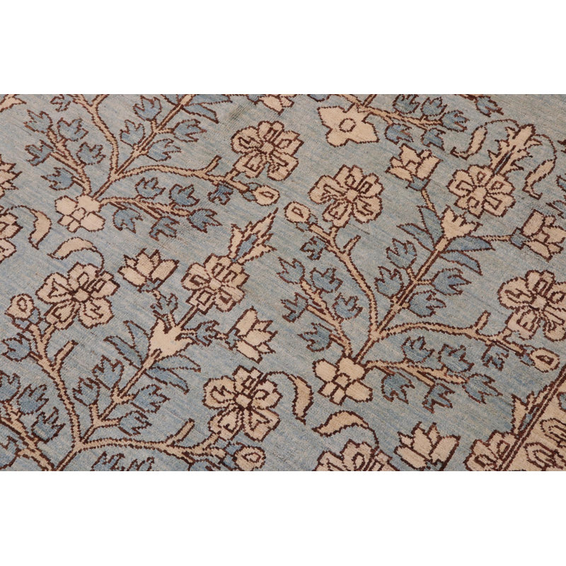 Tapis unique vert / vert 12 pi 0 po x 18 pi 0 po Kellyanna par Arshs Fine Rugs