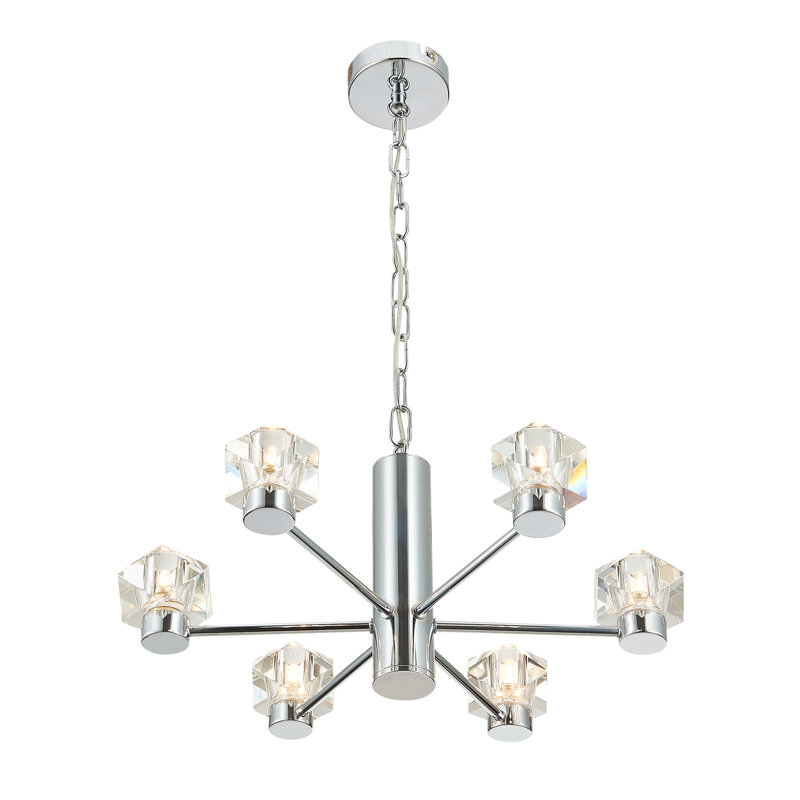 Syreeta 6 - Light Geometric Chandelier