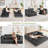 80” Compression Folding Convertible Sleeper Sofa Bed-1918301945