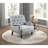 Auguust 34" Traditional Tufted Polyester Accent Chair with Velvet Fabric Upholstery, Nailhead Trim, Button-Tufted Back-2048512110