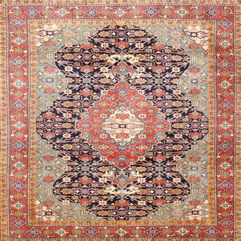 Oriental Indoor Rug, Square 4'