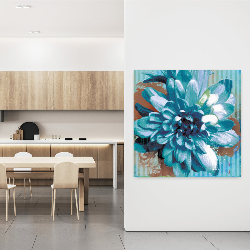 Boom Bloom No. 1, art abstrait contemporain, H 48 po x l 48 po