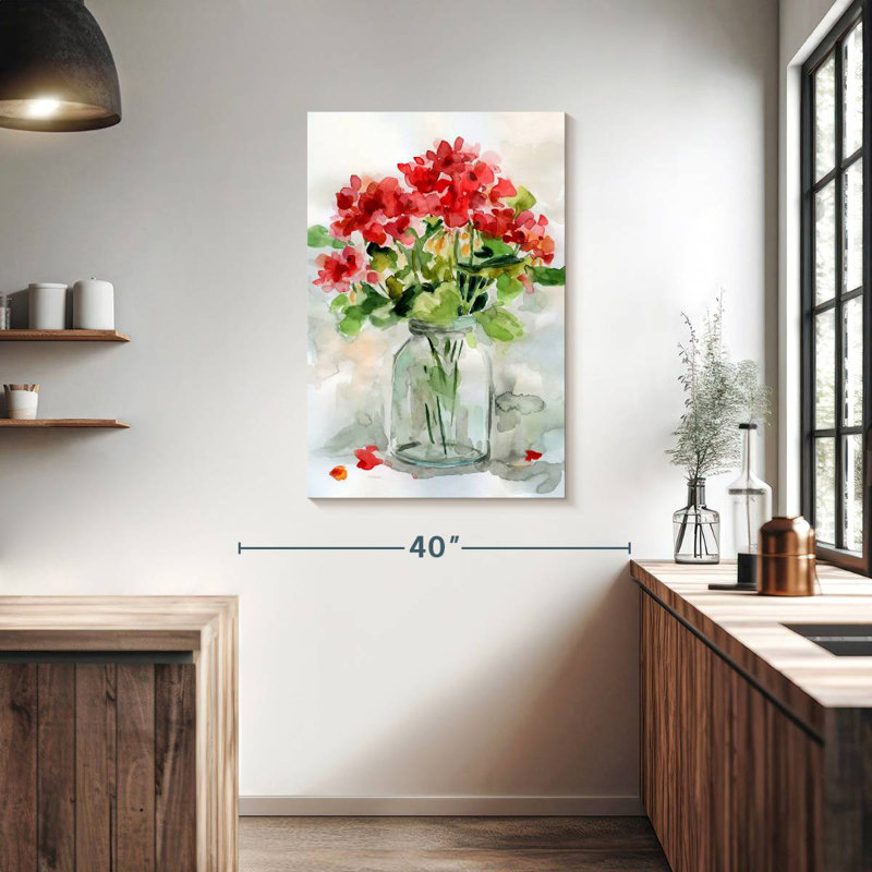 Harnek Summer Geranium II, 39" H x 26" W