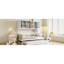 Lit de jour moderne avec lit gigogne simple et tablette d'armoire, blanc charmant et peu encombrant-1635614074
